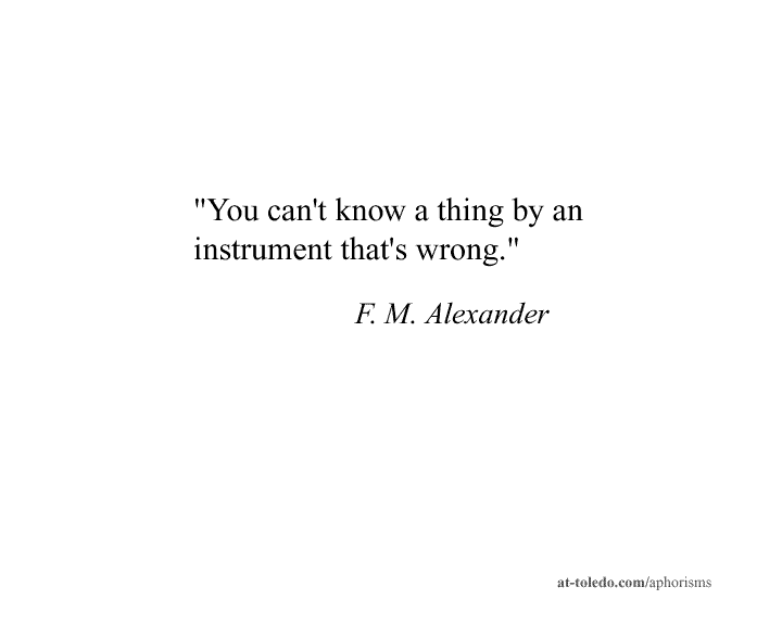 Cannot know . . .